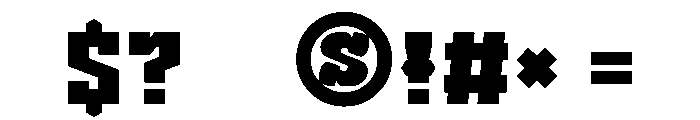 Block Western Font OTHER CHARS