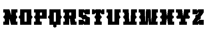 Block Western Font UPPERCASE