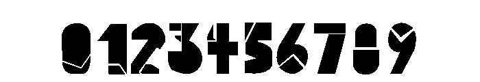 Block & middle line Font OTHER CHARS