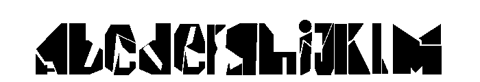Block & middle line FONT