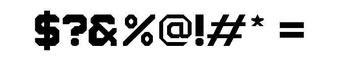 BlockTrain Regular Font OTHER CHARS