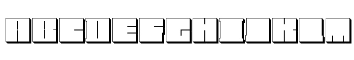 Blockman-outlined Font UPPERCASE