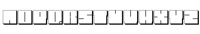 Blockman-outlined Font UPPERCASE