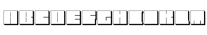 Blockman-outlined Font LOWERCASE