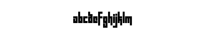 Blocktur Regular Font LOWERCASE
