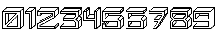 Blocky Letters Hollow Regular Font OTHER CHARS