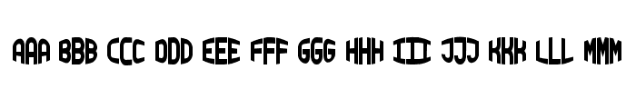 Blocky Monogram Regular Font UPPERCASE