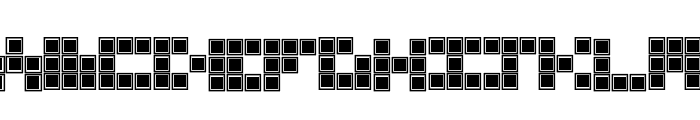 Blocky Outlined Font LOWERCASE