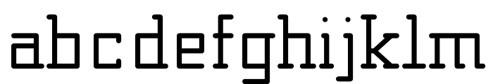 Blocky_Typewriter Font LOWERCASE