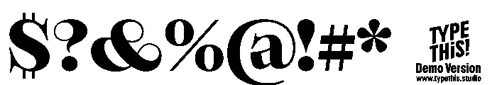 Bloemche All Caps Bold Trial Font OTHER CHARS