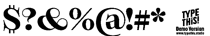 Bloemche All Caps Medium Trial Font OTHER CHARS