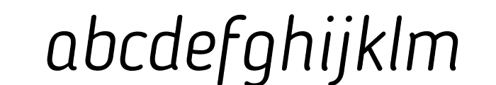 BloggerSans-LightItalic Font LOWERCASE