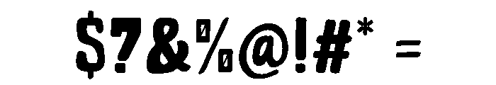 Blok Blokan Font OTHER CHARS