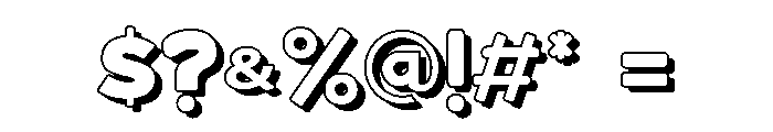 Bloksy Four Font OTHER CHARS
