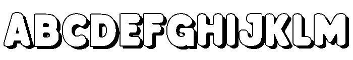 Bloksy Four Font UPPERCASE