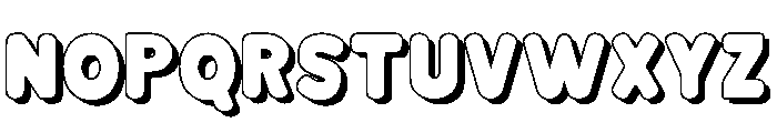 Bloksy Four Font UPPERCASE