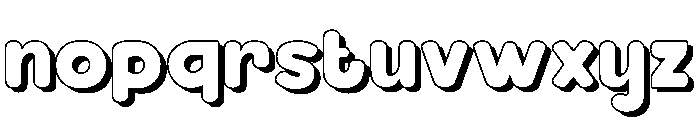 Bloksy Four Font LOWERCASE