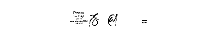 Blombanc Script Personal Use Regular Font OTHER CHARS