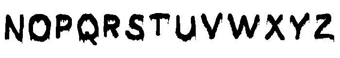 Blood Bath Regular Font UPPERCASE