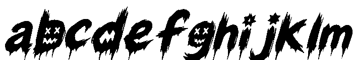 Blood Crimson Italic Demo Italic FONT