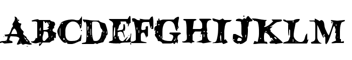 Blood Crow Font UPPERCASE