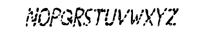 Blood Drenched Condensed Ital Font LOWERCASE