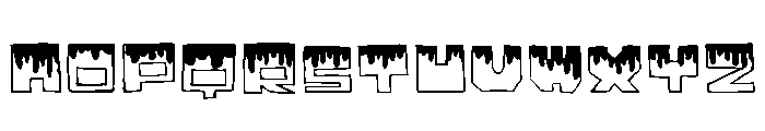 Blood Regular1 Font UPPERCASE