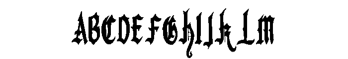 Blood River Hostel Font UPPERCASE