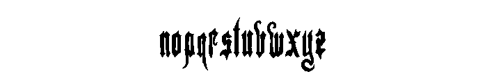Blood River Hostel Font LOWERCASE