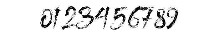 Blood Scratch - Personal Use Font OTHER CHARS