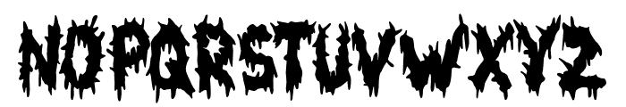 Blood Spatter Font UPPERCASE