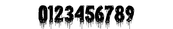 Blood Victim Zombie Font OTHER CHARS