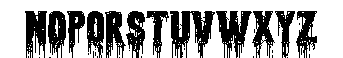 Blood Victim Zombie Font UPPERCASE