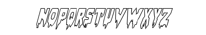 Bloodlust Outline Italic Font LOWERCASE