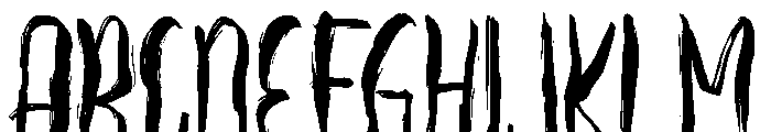 Bloodstreak Font UPPERCASE