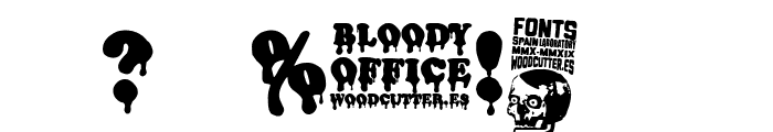 Bloody Office Font OTHER CHARS