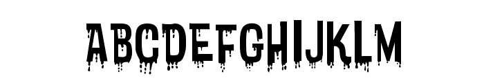 Bloodytronic SW Font LOWERCASE