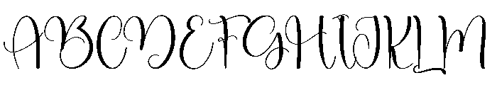 Blooming Something Font UPPERCASE