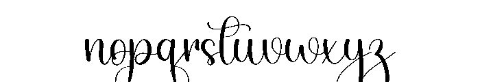 Blooming Something Font LOWERCASE