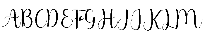 Blosome Font UPPERCASE