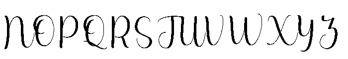 Blosome Font UPPERCASE