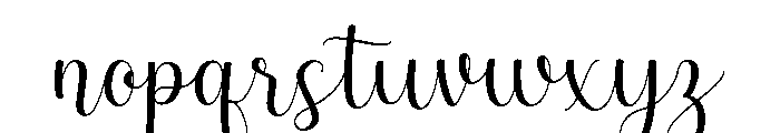 Blosome Font LOWERCASE