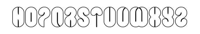 Blowing Bubble_outline Font UPPERCASE