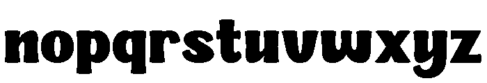 Blubly Demo Regular Font LOWERCASE