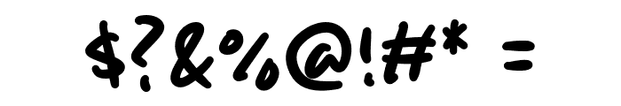 Blue Clash Font OTHER CHARS
