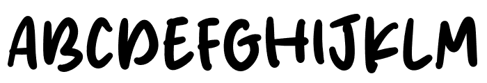 Blue Clash Font UPPERCASE