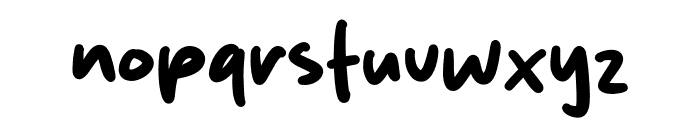Blue Clash Font LOWERCASE