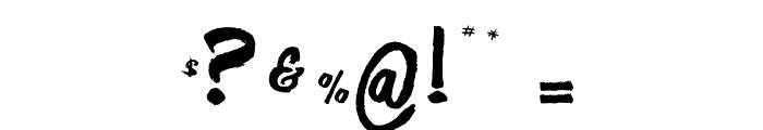 Blue Mist_PersonalUseOnly Font OTHER CHARS