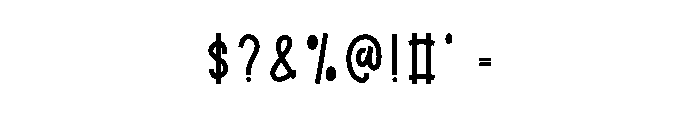 Blue Sticky Font OTHER CHARS