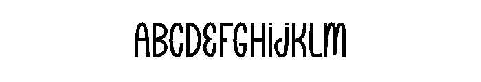 Blue Sticky Font UPPERCASE